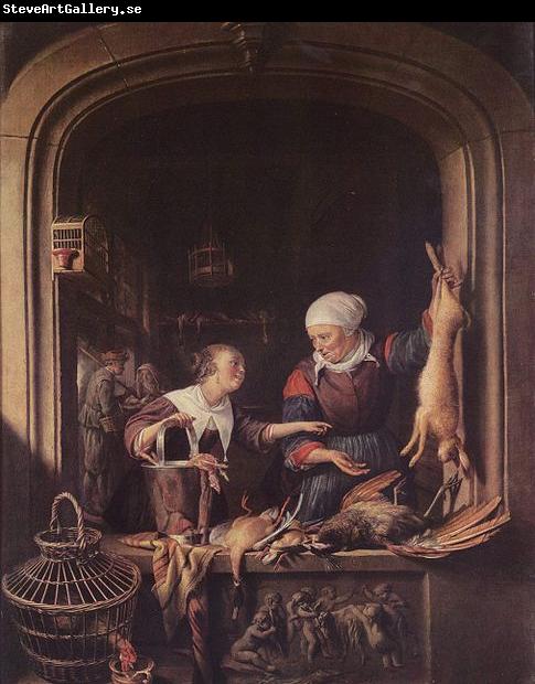 Gerard Dou A Poulterer's Shop